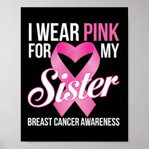 Poster Mês de consciência do câncer de mama I Visto Rosa