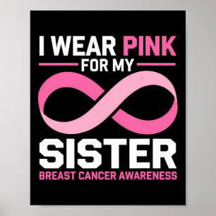 Poster Mês de consciência do câncer de mama I Visto Rosa