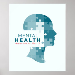 Poster Mês de Conscientização da Saúde Mental