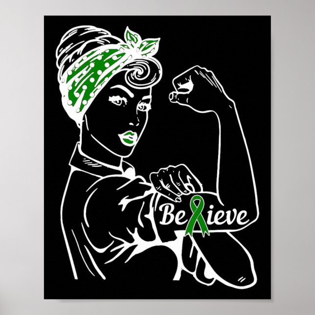 Poster Mês de Conscientização da Saúde Mulher Laço Verde  (Frente)