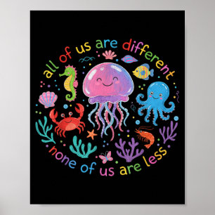 Poster Mês de conscientização do autismo professor sped n