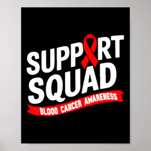 Poster Mês de Conscientização do Câncer de Sangue Esquadr