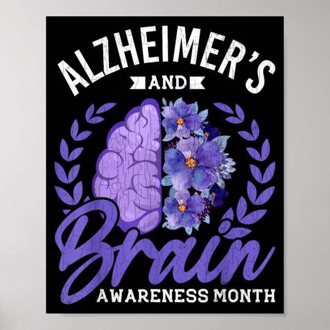 Poster Mês de Conscientização do Cérebro da Alzheimer Fai (Frente)