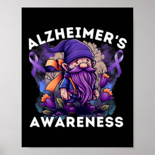 Poster Mês de Conscientização S Gnomos Heimer Fita Roxa