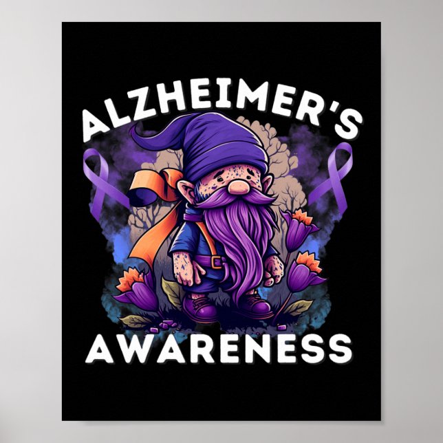 Poster Mês de Conscientização S Gnomos Heimer Fita Roxa  (Frente)