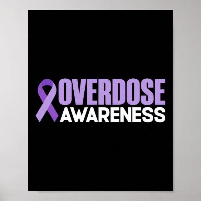 Poster Mês de Conscientização sobre Overdose 2022 Fita do (Frente)