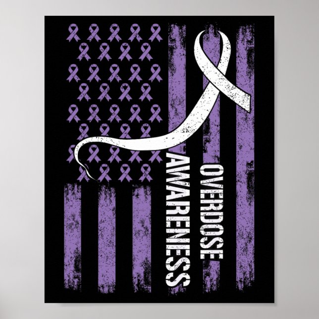 Poster Mês de Conscientização sobre Overdose Bandeira Rox (Frente)