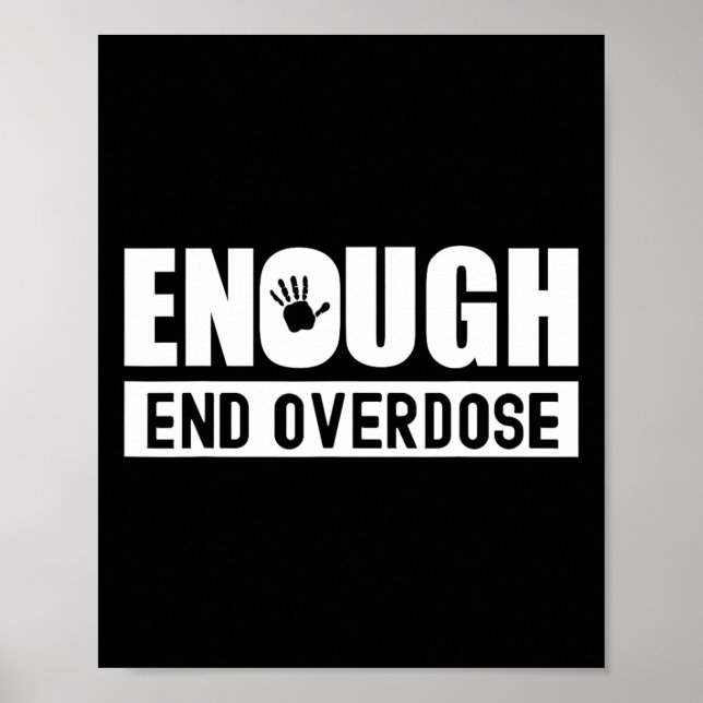 Poster Mês de Conscientização sobre Overdose Basta Acabar (Frente)