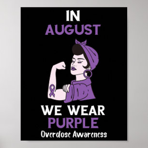 Poster Mês de Conscientização sobre Overdose em Agosto Fi