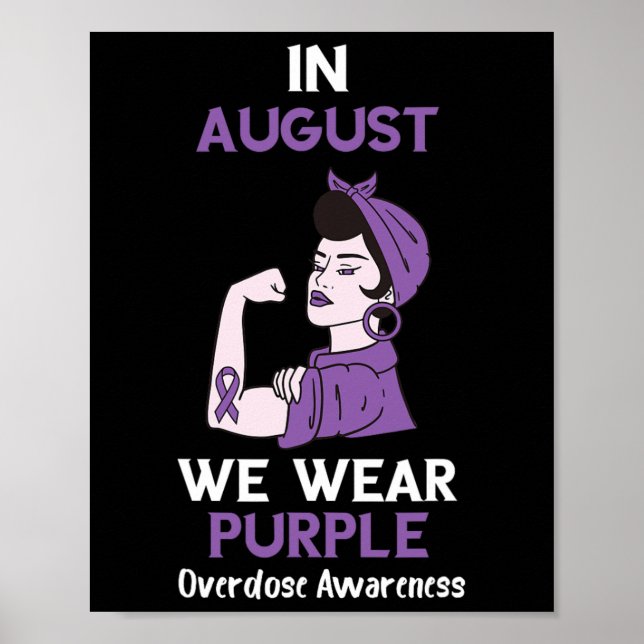 Poster Mês de Conscientização sobre Overdose em Agosto Fi (Frente)