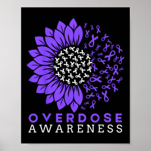 Poster Mês de Conscientização sobre Overdose Laço de Gira