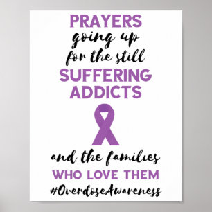 Poster Mês de Conscientização sobre Overdose Orações Subi