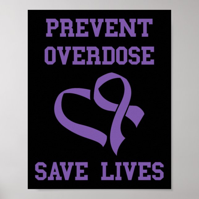 Poster Mês de Conscientização sobre Overdose Prevenir Ove (Frente)