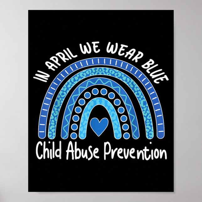 Poster Mês de Conscientização sobre Prevenção de Abuso In (Frente)