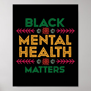 Poster Mês de História Negra para Matéria de Saúde Mental