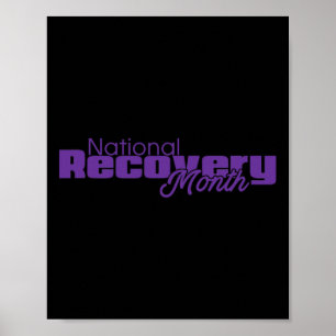 Poster Mês de recuperação - Logotipo roxo