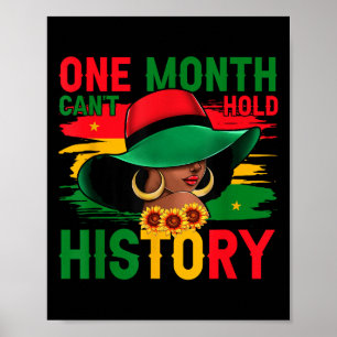 Poster Mês do Histórico Negro Um Mês não pode segurar nos