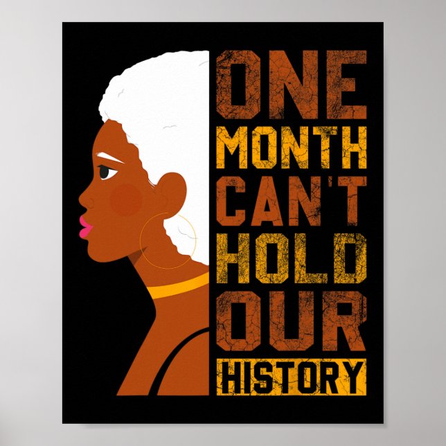 Poster Mês não pode manter nossa história negra América (Frente)