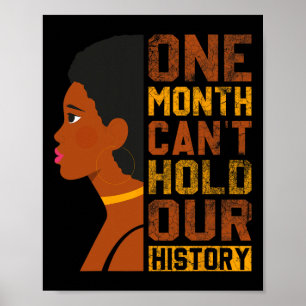 Poster Mês não pode manter nossa história negra América