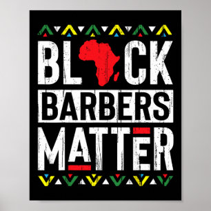 Poster Mês Negro Barbeiros História das Mulheres Africana