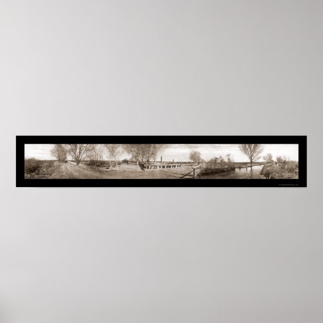 Pôster Mesa AZ Irrigation Foto 1908 (Frente)