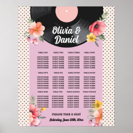 Poster Mesa Casamento 12 Gravação Música 1950s