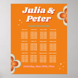 Poster Mesa Casamento 12 Retro Vintage 1970