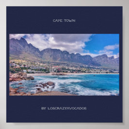 Pôster Mesa da Cidade do Cabo Mountain Beach Ocean View P