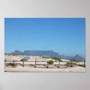 Poster Mesa da Cidade do Cabo Mountain Blouberg África do