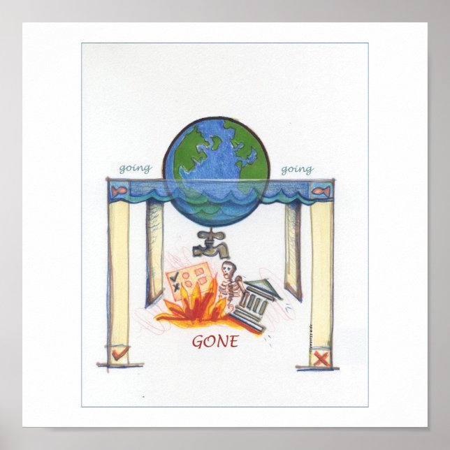 Poster Mesa de água (Frente)