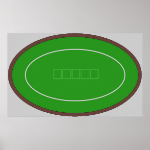 Poster Mesa de cartão de Texas Holdem do ~TAG~ do póque