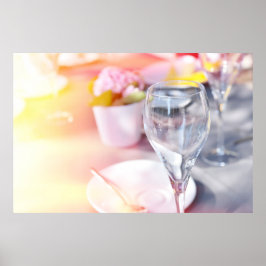 Pôster Mesa de casamento sob o sol