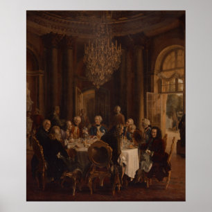 Poster Mesa de comensal em Sanssouci, 1850
