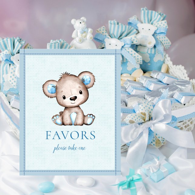 Poster Mesa de Lembrancinhas Chaveirinho Urso Marrom Fofa (Criador carregado)
