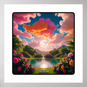 Poster Mesa de Natal alegre Inspiração Janto