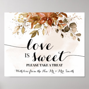 Poster Mesa de Sobremesa Doce de Amor Chuva de Outono Cas