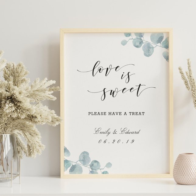 Poster Mesa de Sobremesas de Casamento com Jardim de Euca (Criador carregado)