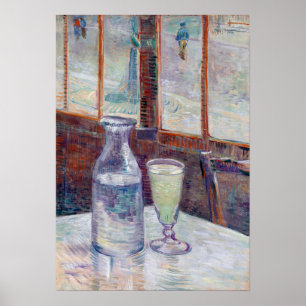 Poster Mesa de Vincent van Gogh Café com o absinto
