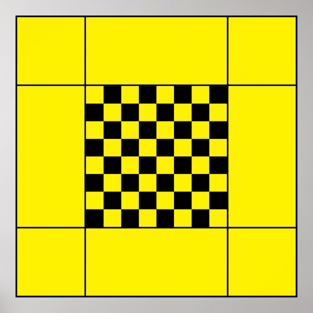 Poster Mesa de xadrez (Frente)