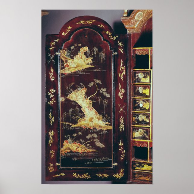 Pôster Mesa decorada com laca chinesa (Frente)