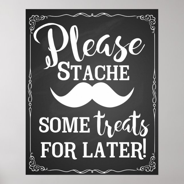 Poster mesa doce doce bar doce cartaz de casamento (Frente)