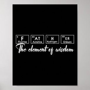 Poster Mesa periódica Pai de Química Funny Padre