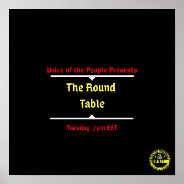 Poster Mesa redonda (Frente)