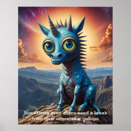 Poster Mesmo numa galáxia distante eu ainda estou atrás d