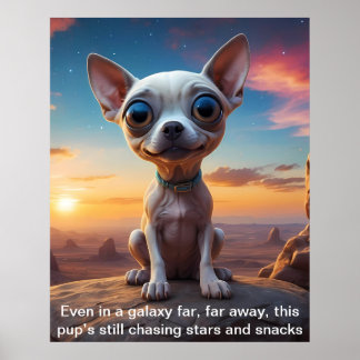 Poster Mesmo numa galáxia distante eu ainda estou atrás d