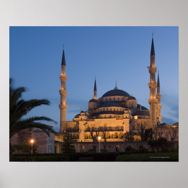 Poster Mesquita Azul, Zona de Sultanhamet, Istambul, Turq (Frente)