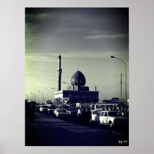 Poster Mesquita Buniya Vintage Iraque Bagdá