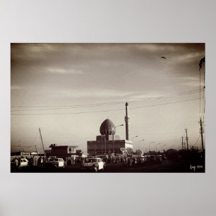 Poster Mesquita Buniya Vintage Iraque Bagdá