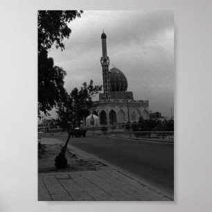 Poster Mesquita Buniya Vintage Iraque Bagdá