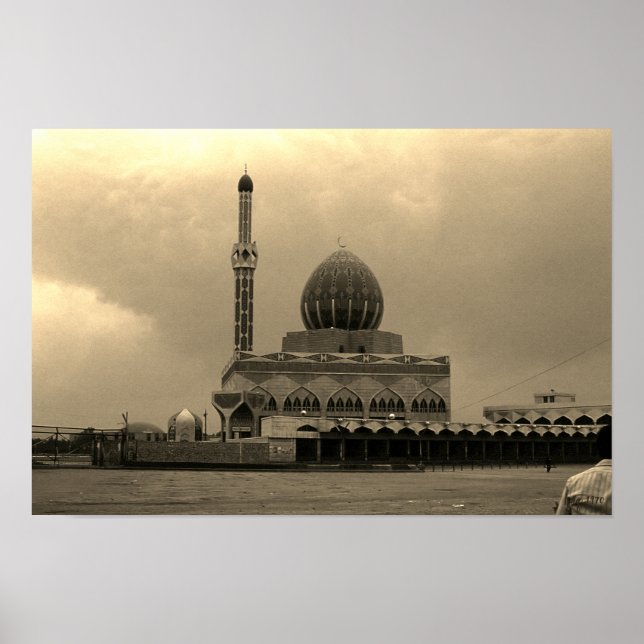 Poster Mesquita Buniya Vintage Iraque Bagdá (Frente)